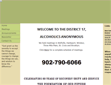 Tablet Screenshot of district17.area82aa.org